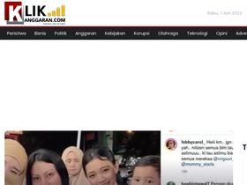 'klikanggaran.com' screenshot