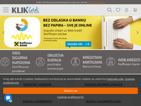 'kliklak.rs' screenshot