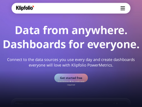 'klipfolio.com' screenshot
