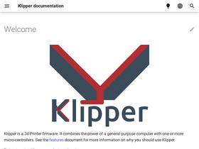 'klipper3d.org' screenshot
