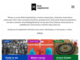 'klubjagiellonski.pl' screenshot