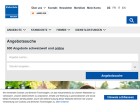 'klubschule.ch' screenshot