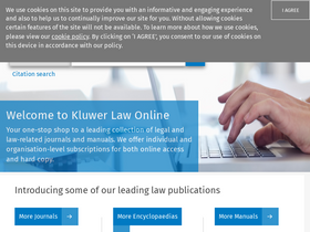 'kluwerlawonline.com' screenshot
