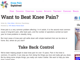 'knee-pain-explained.com' screenshot