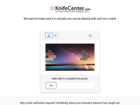 'knifecenter.com' screenshot