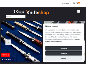 'knifeshop.com' screenshot
