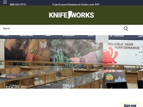 'knifeworks.com' screenshot
