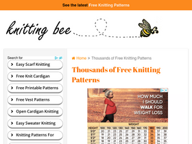 'knitting-bee.com' screenshot