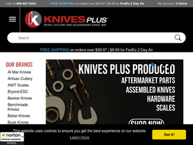 'knivesplus.com' screenshot