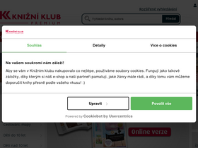 'knizniklub.cz' screenshot