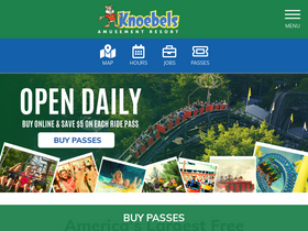 'knoebels.com' screenshot