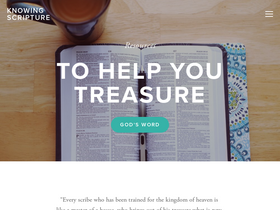 'knowingscripture.com' screenshot
