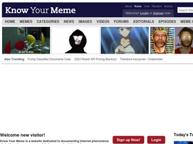 'knowyourmeme.com' screenshot