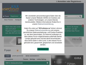 'knx-user-forum.de' screenshot