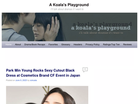 'koalasplayground.com' screenshot
