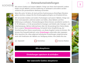 'kochenausliebe.com' screenshot