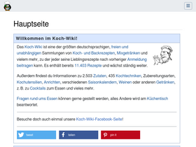 'kochwiki.org' screenshot