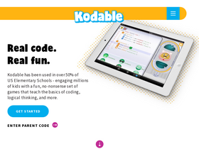 'kodable.com' screenshot