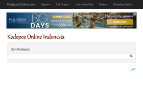 'kodeposonline.com' screenshot
