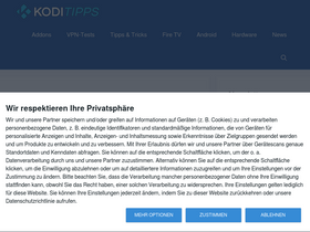 'kodi-tipps.de' screenshot
