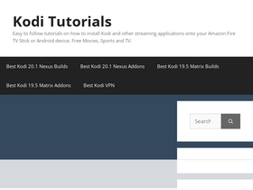 'kodi-tutorials.uk' screenshot