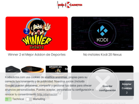 'kodiadictos.com' screenshot