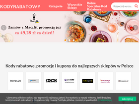 'kodyrabatowy.pl' screenshot
