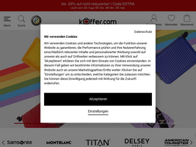 'koffer.com' screenshot