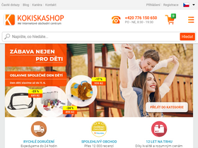 'kokiskashop.cz' screenshot
