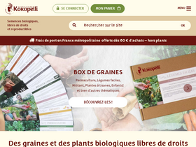'kokopelli-semences.fr' screenshot