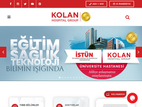 'kolanhastanesi.com.tr' screenshot