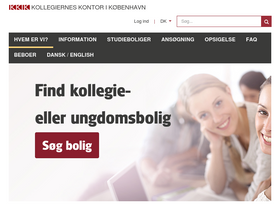 'kollegierneskontor.dk' screenshot