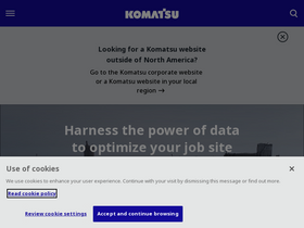 'komatsu.com' screenshot