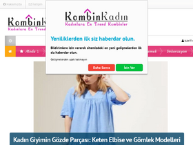 'kombinkadin.com' screenshot