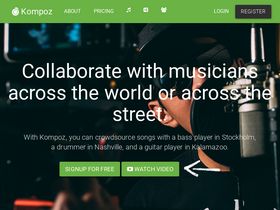 'kompoz.com' screenshot