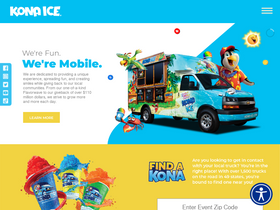 'kona-ice.com' screenshot