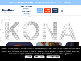 'konagrill.com' screenshot