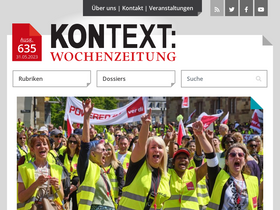 'kontextwochenzeitung.de' screenshot