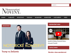 'konzervativninoviny.cz' screenshot