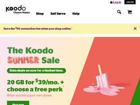 'koodomobile.com' screenshot