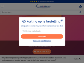 'koopjedeal.nl' screenshot