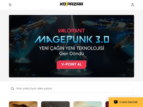 'kopazar.com' screenshot