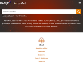 'koreamed.org' screenshot