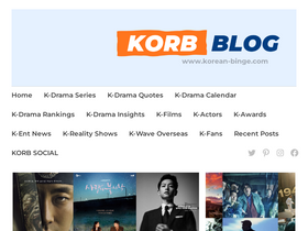 'korean-binge.com' screenshot