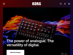 'korg.co.uk' screenshot