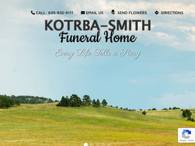 'kotrba-smithfuneralhome.com' screenshot