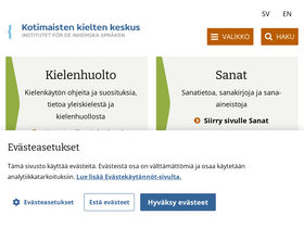 'kotus.fi' screenshot