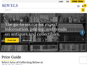 'kovels.com' screenshot