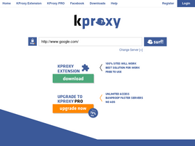 'kproxy.com' screenshot