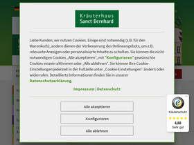 'kraeuterhaus.de' screenshot